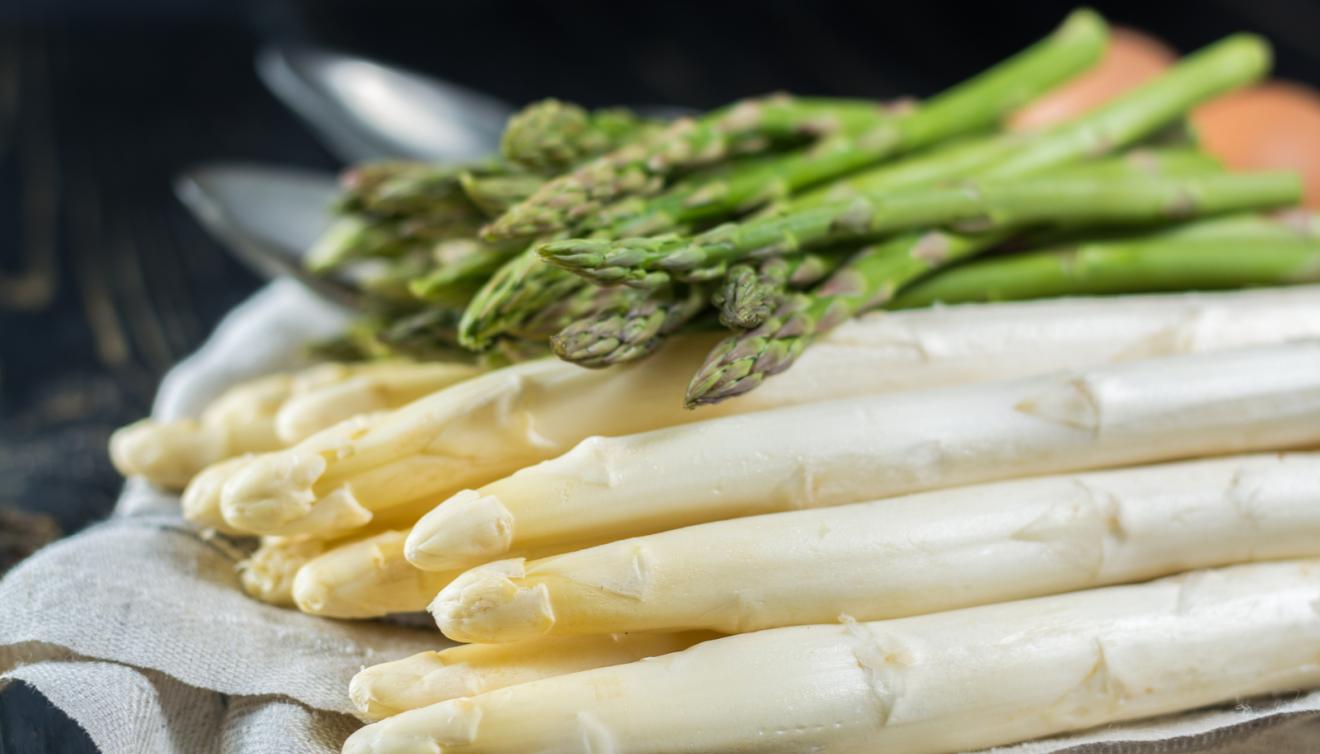 asperges blanc vert