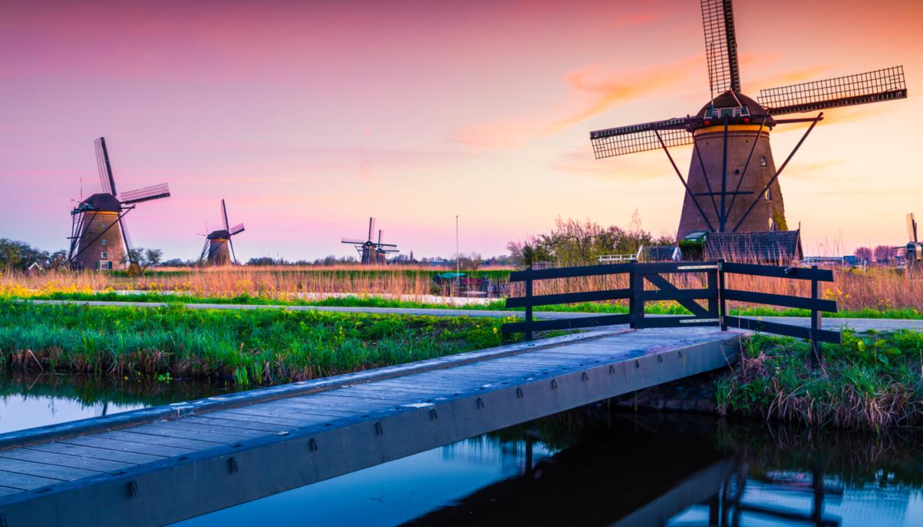 kinderdijk windmolen pays bas