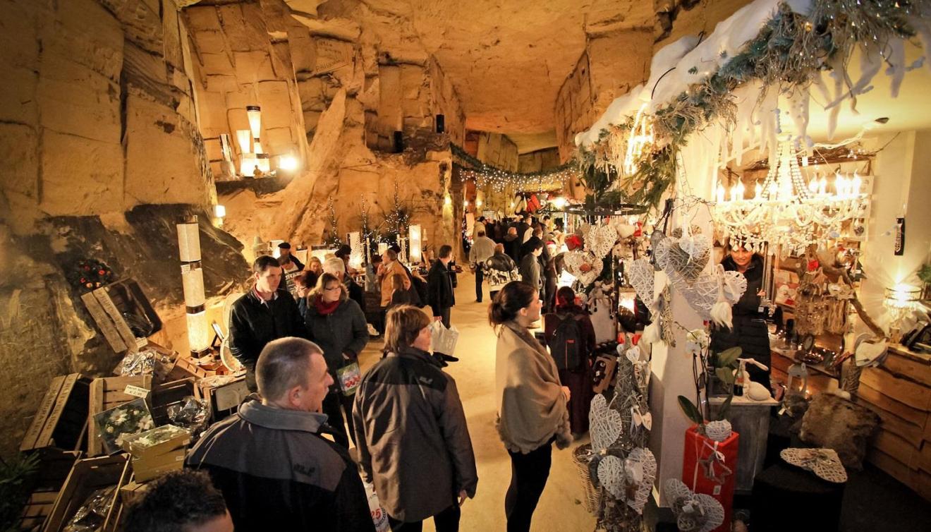 valkenburg marché de noël sous terrain