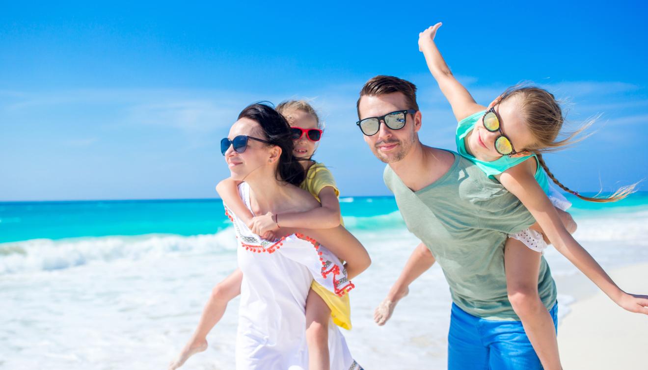famille vacances à la plage