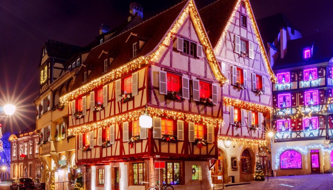 Lumières de Noël à colmar en alsace