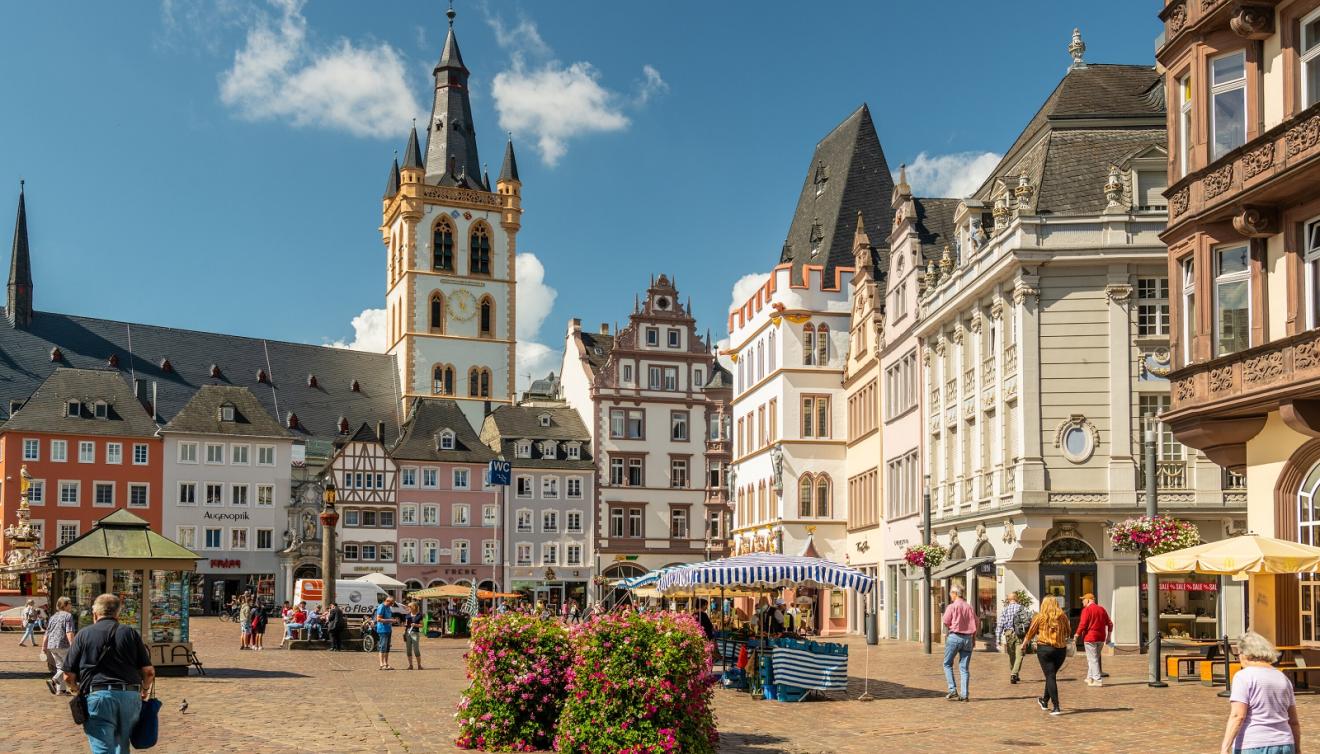 de Hauptmarkt in Trier