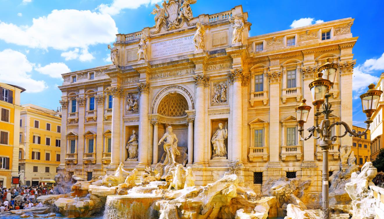 trevi fontein rome italie