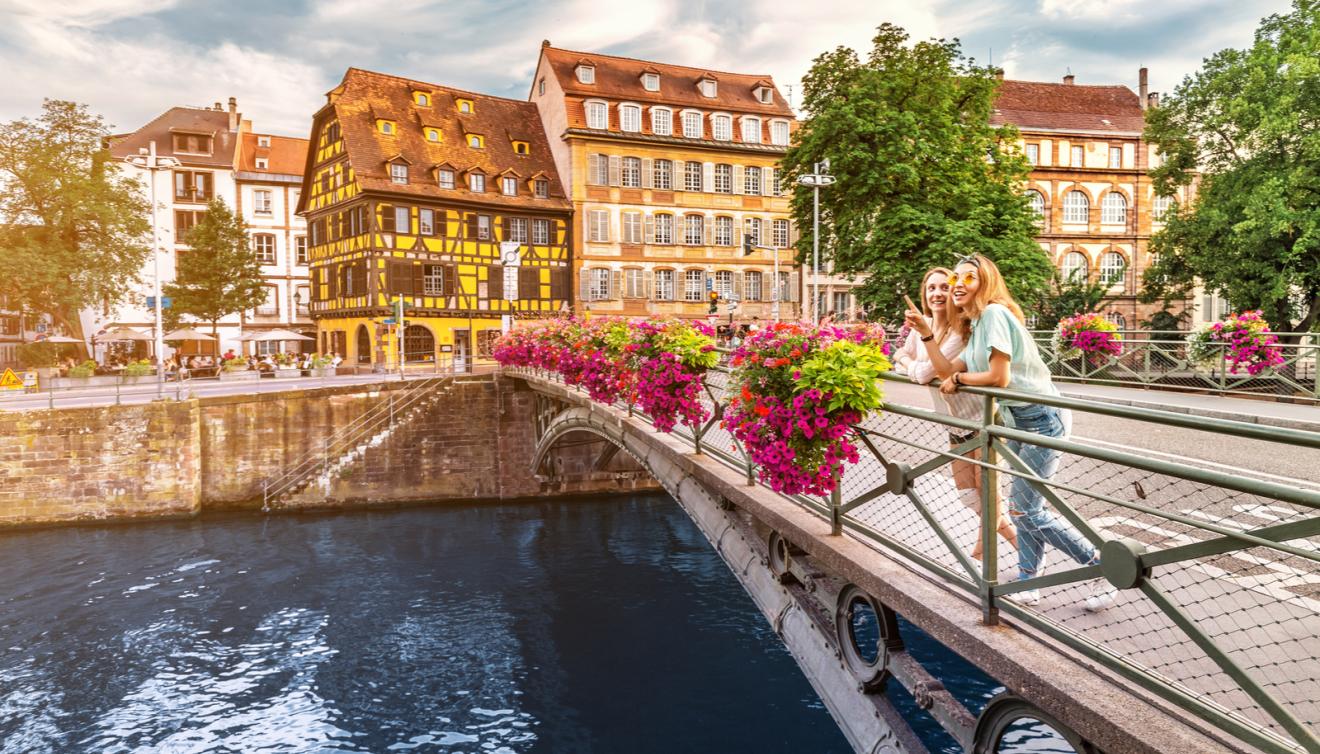 Straatsburg Strasbourg vrienden brug