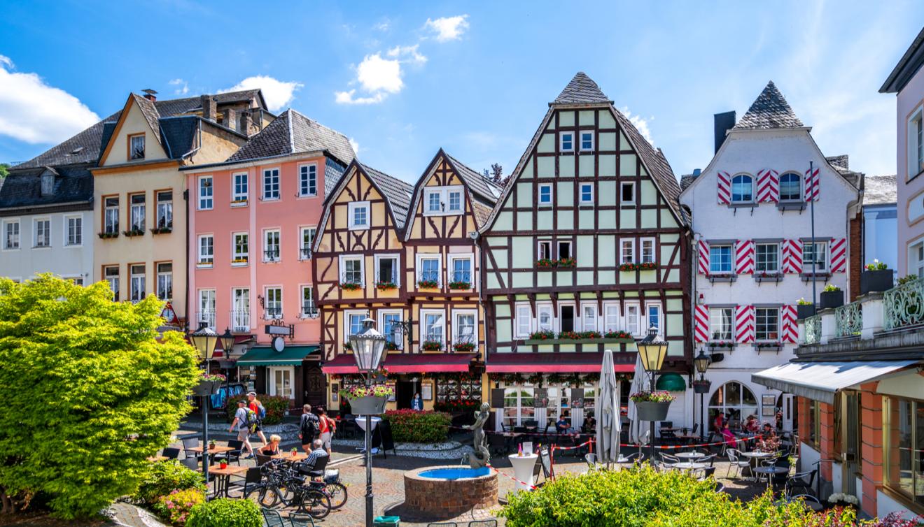 linz am rhein duitsland plein