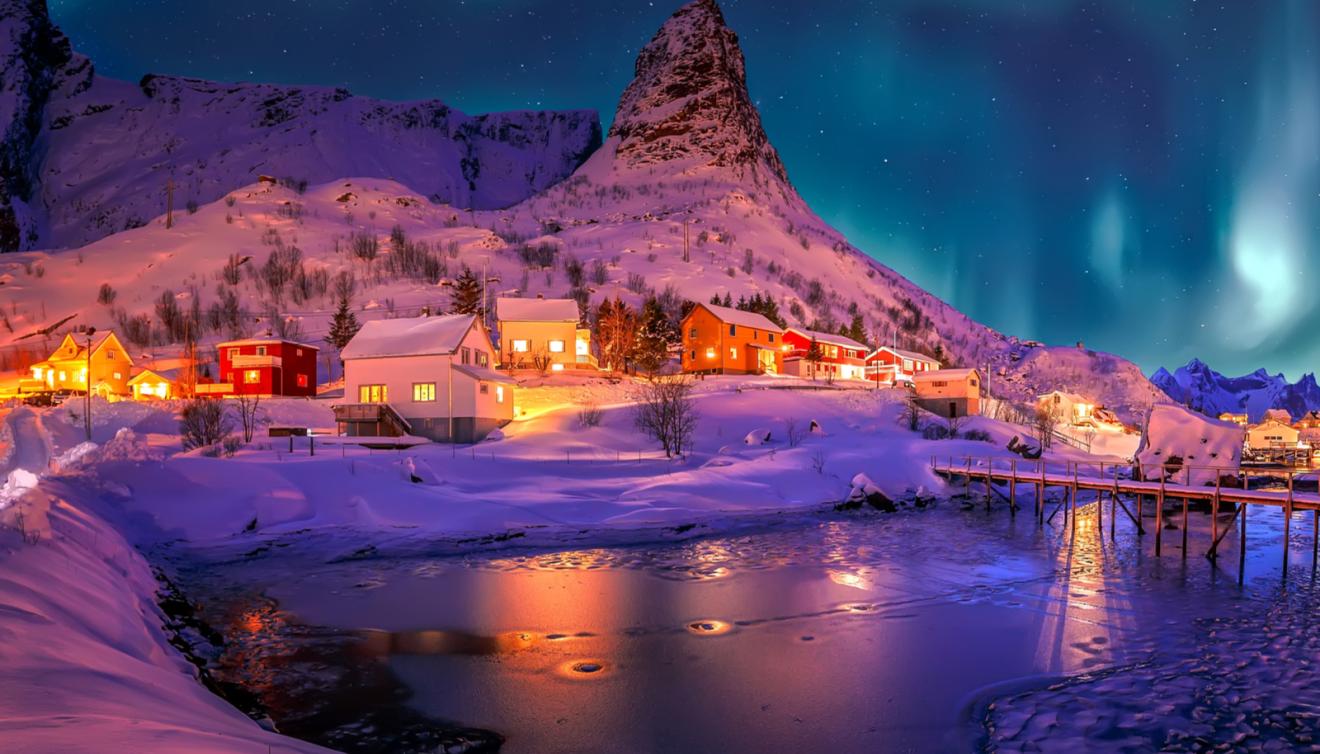 winter in lofoten, noorwegen
