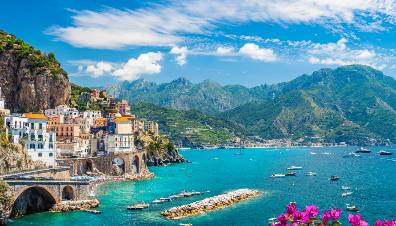 amalfi kust in italie