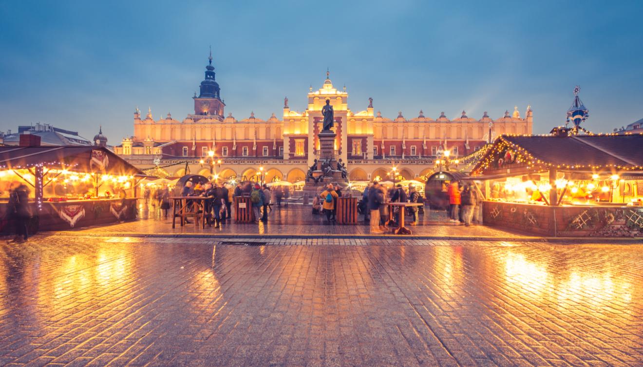 kerstmarkt krakau polen