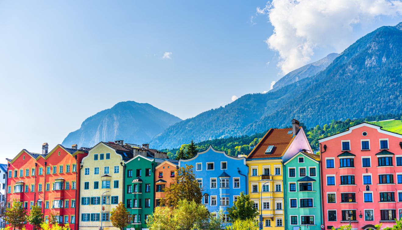 mariahilf view innsbruck oostenrijk