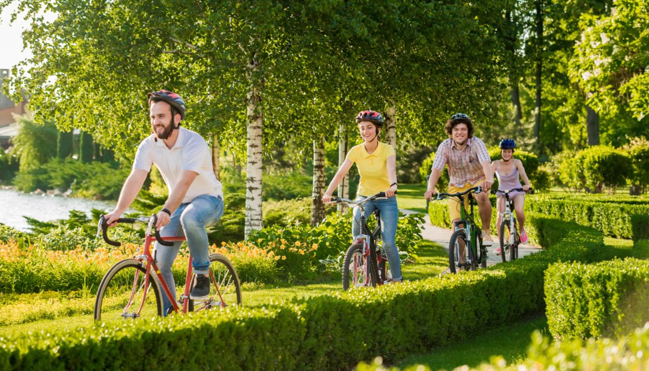 fietsen in de natuur