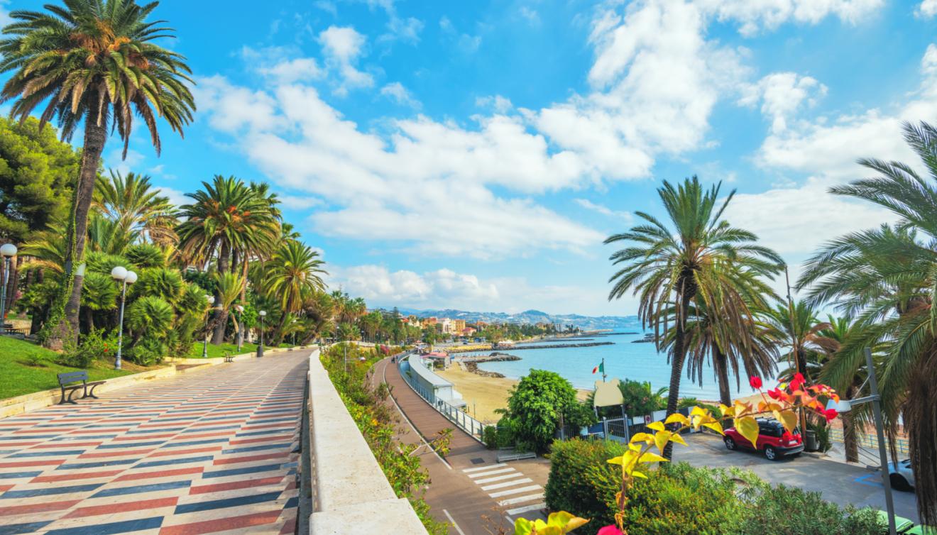 san remo promenae in ligurie