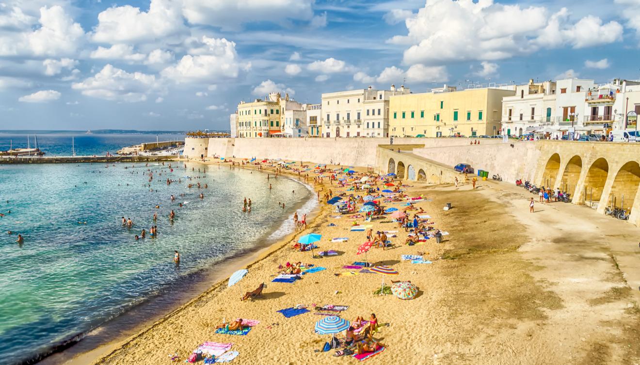 gallipoli kust salento puglia italie