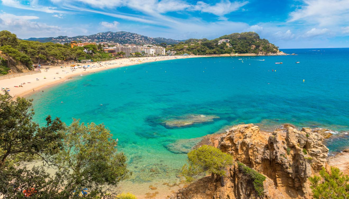 lloret de mar zomer, costa brava, spanje