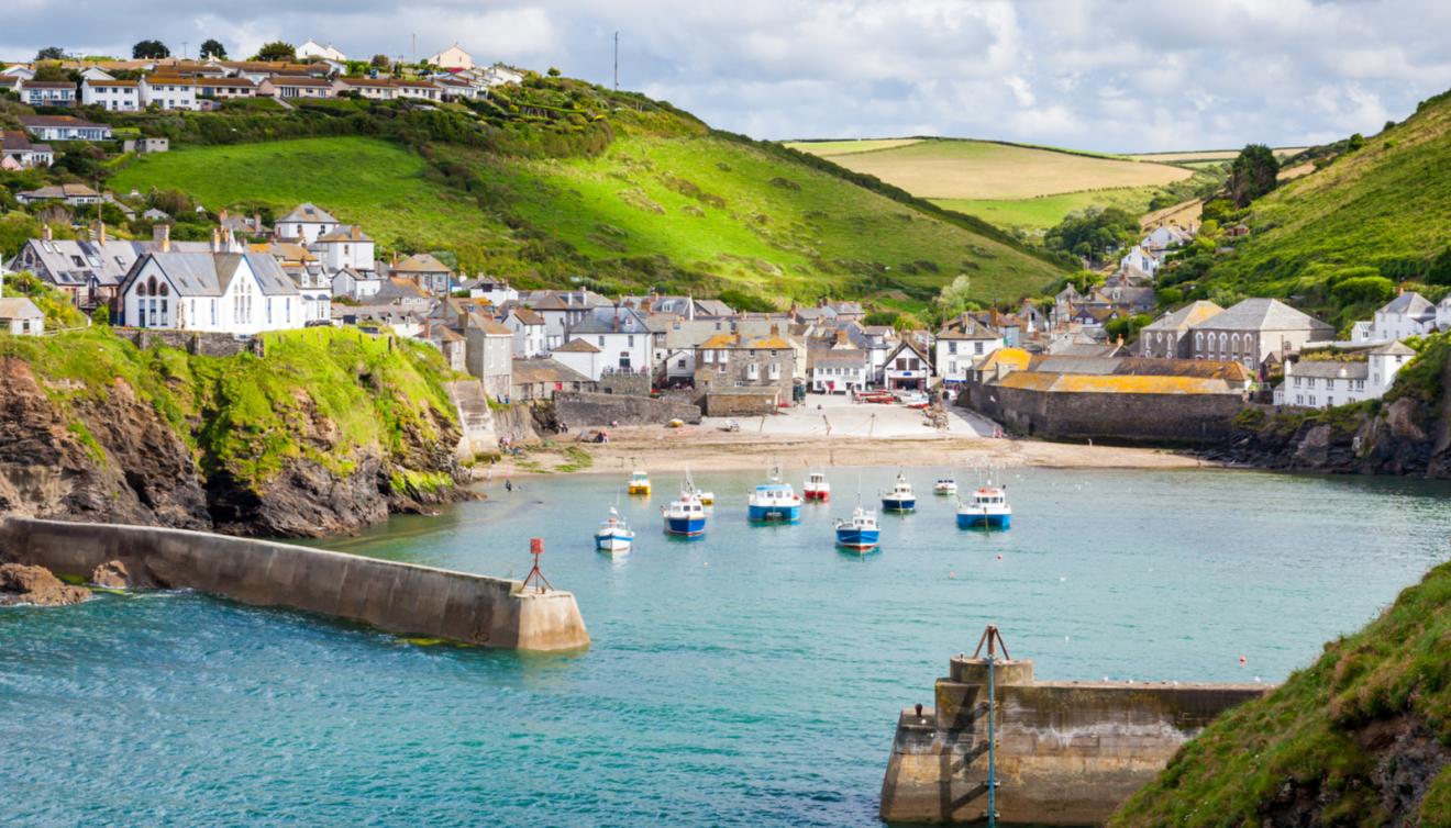 port isaac in cornwall, engeland