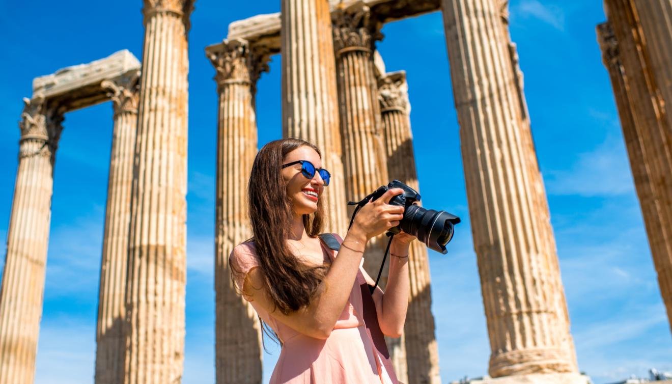 tempel van zeus in de acropolis, athene
