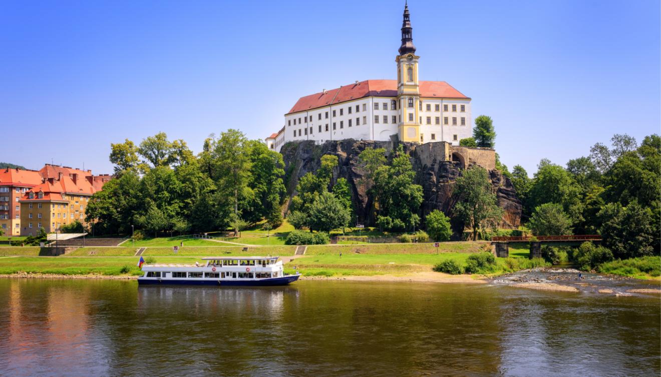Tetschen kasteel, Decin, Tsjechië