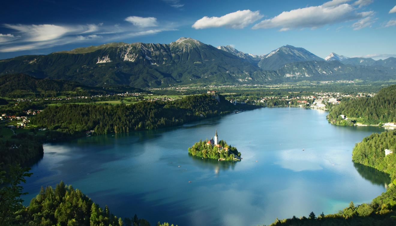het meer van bled in de julische alpen