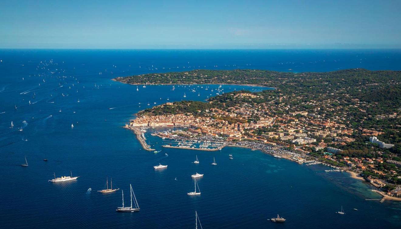 saint tropez aerial view