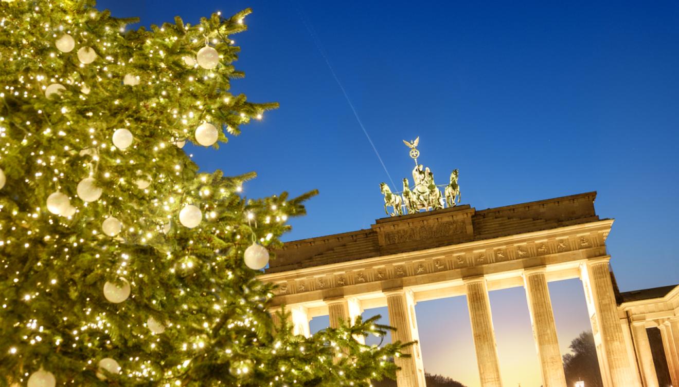 brandenburger tor kerstboom berlijn