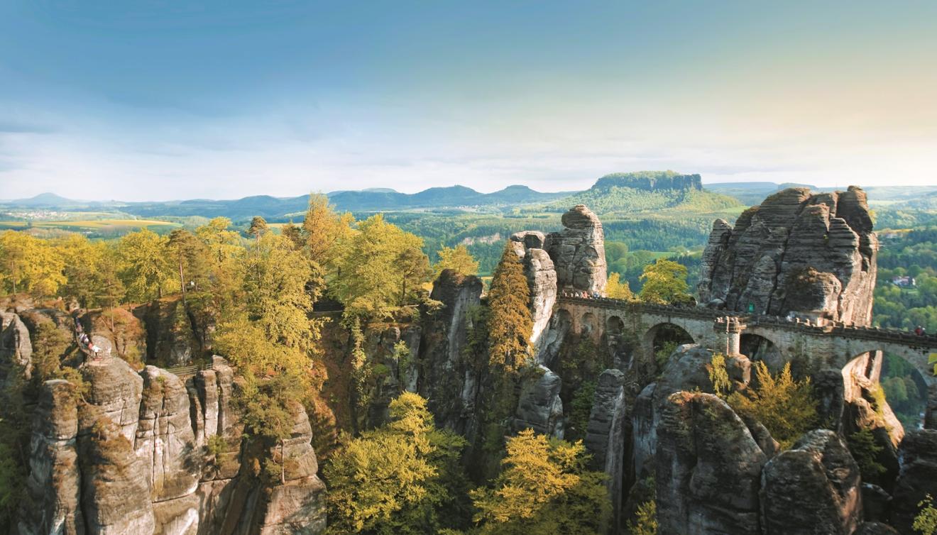 Hiking in the national park Saxon Switzerland