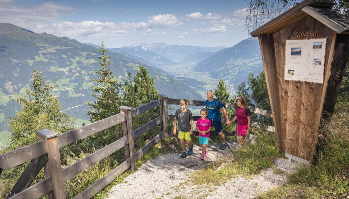 familie in het zillertal