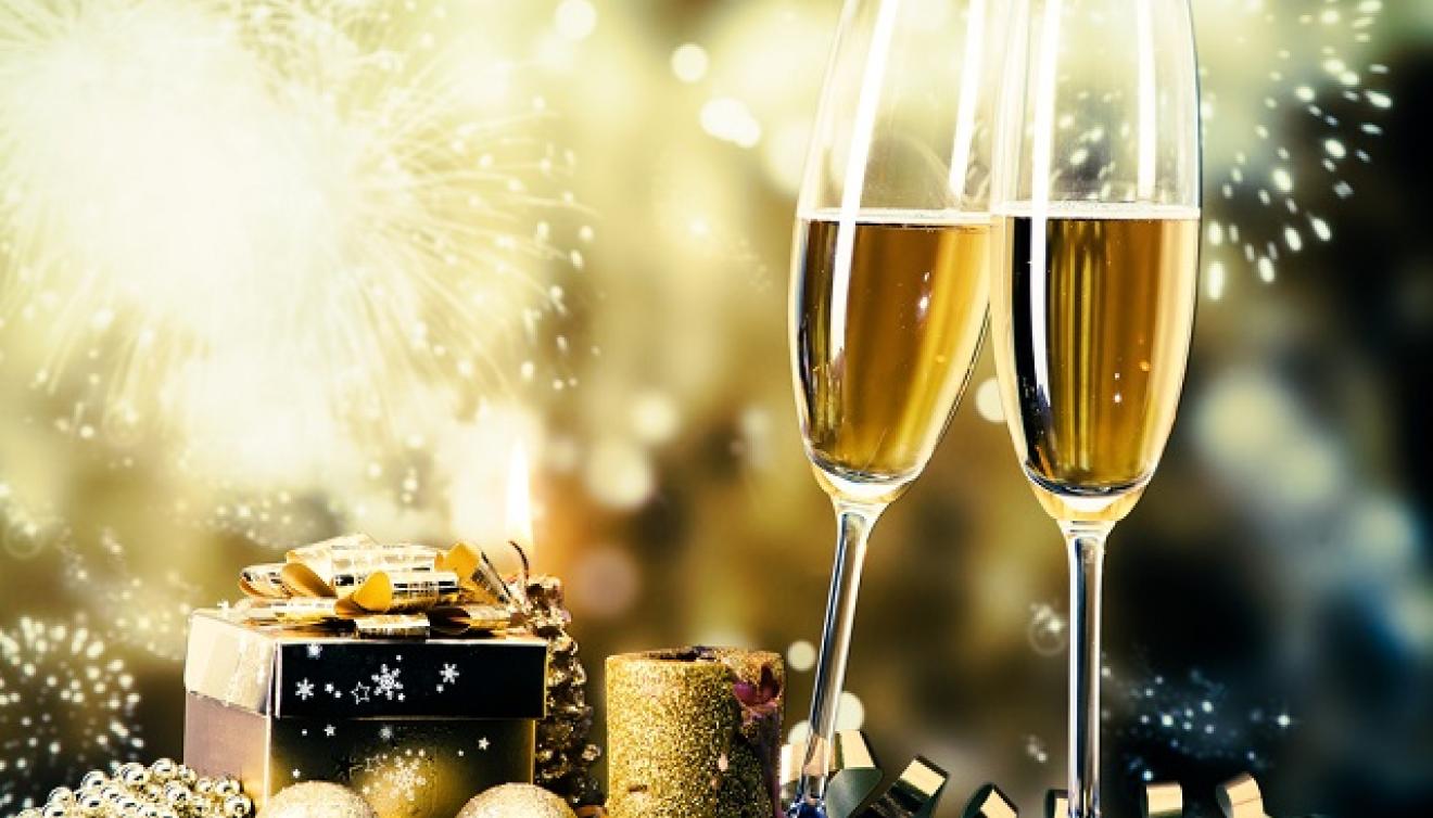 Nieuwjaar champagne