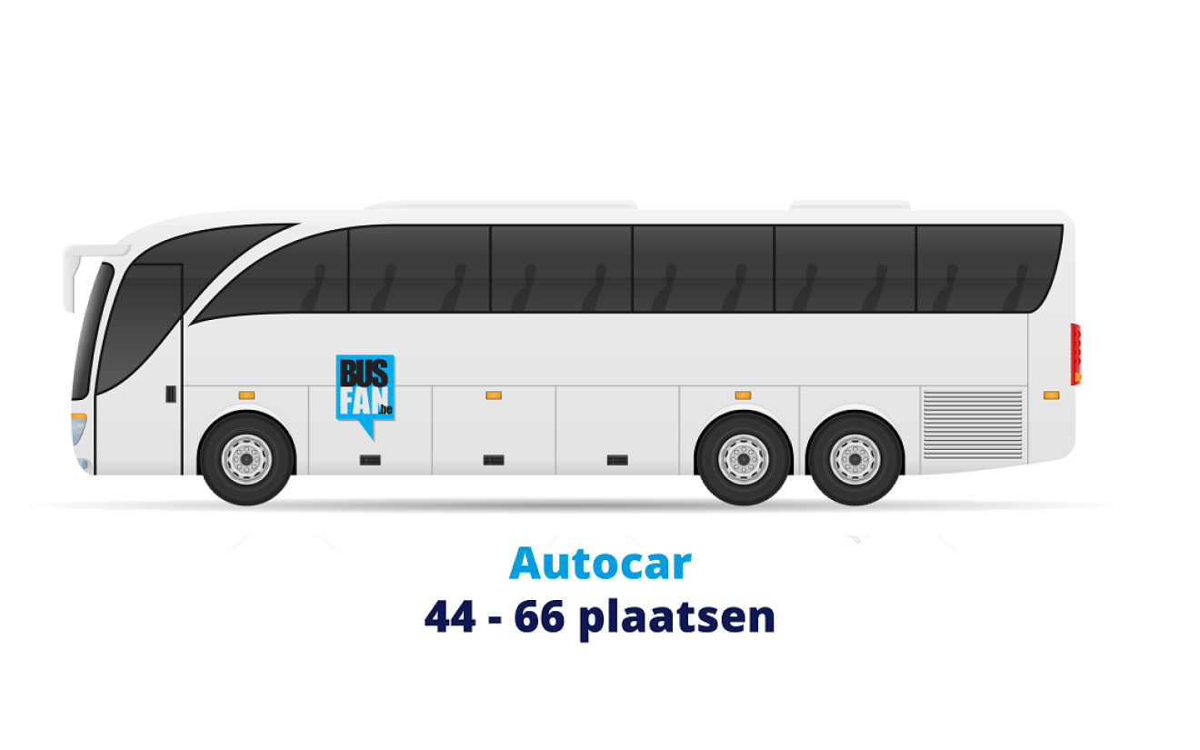 type autocar 44 tot 66 plaatsen