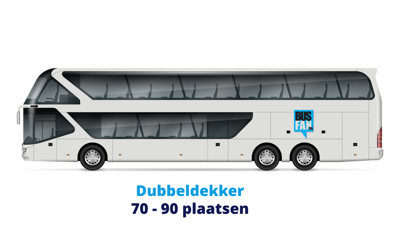 type dubbeldekker 70 tot 90 plaatsen