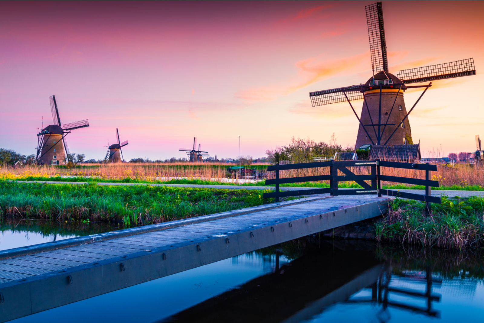 kinderdijk windmolen pays bas