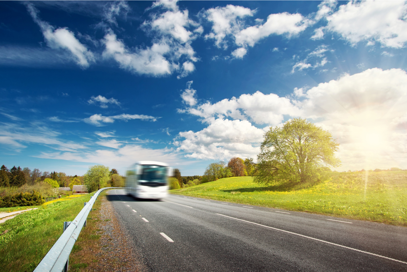 bus platteland uitstap