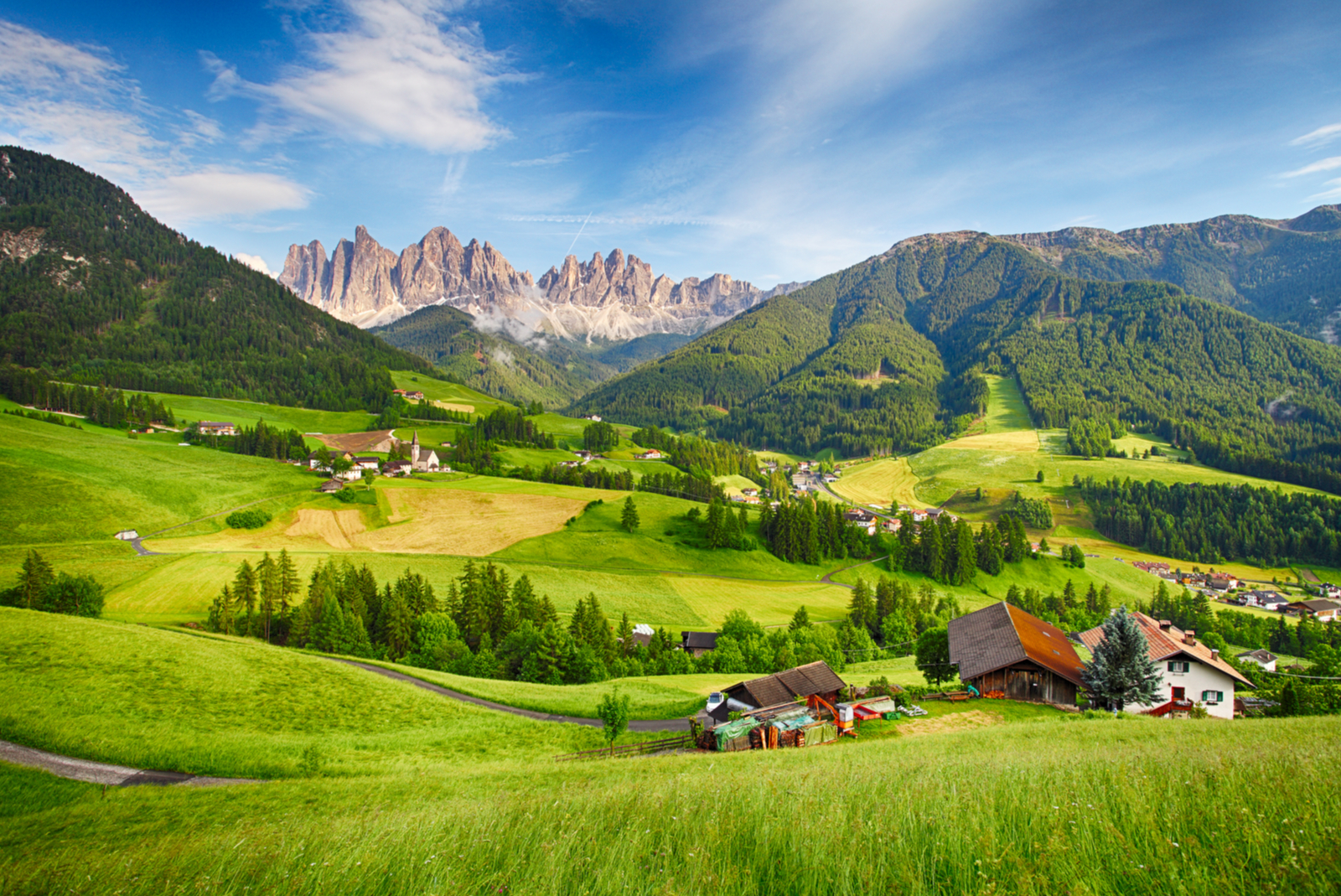 val funes dolomieten italie