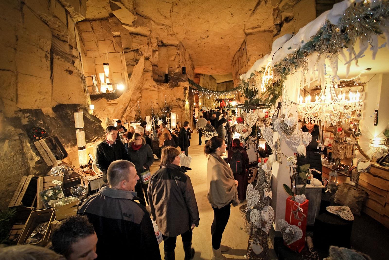 valkenburg marché de noël sous terrain