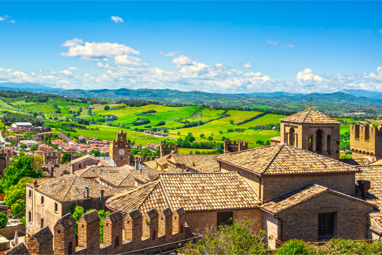 gradara dorp pesaro urbino marche italie