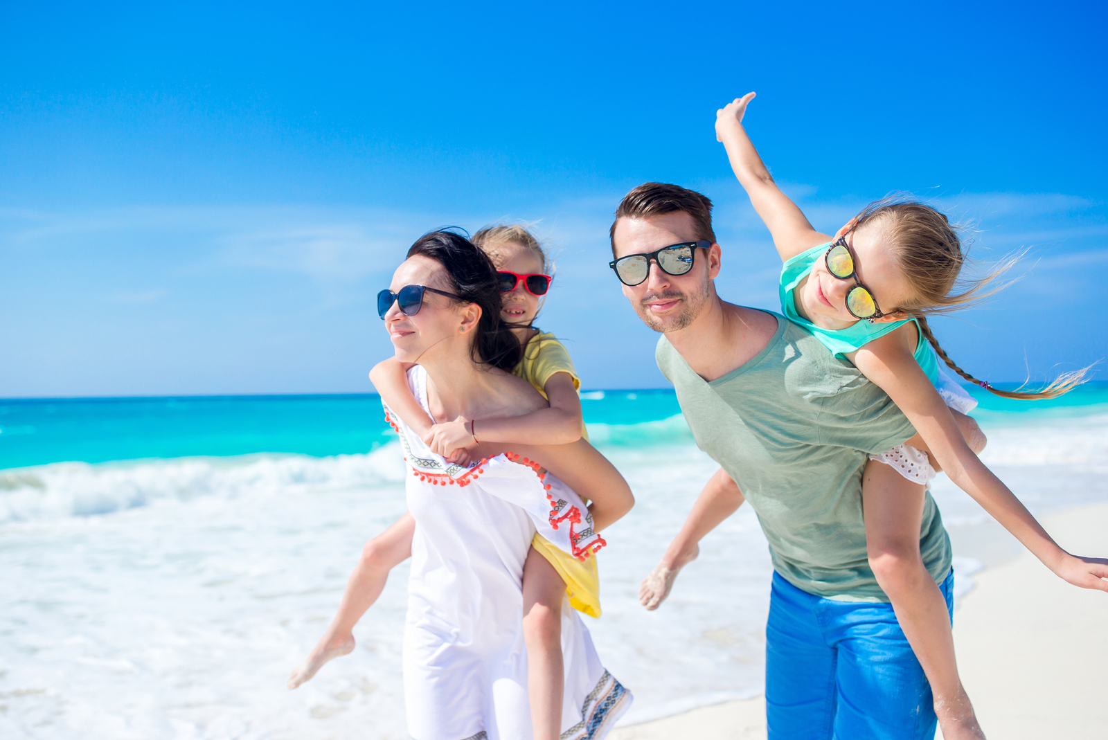 famille vacances à la plage