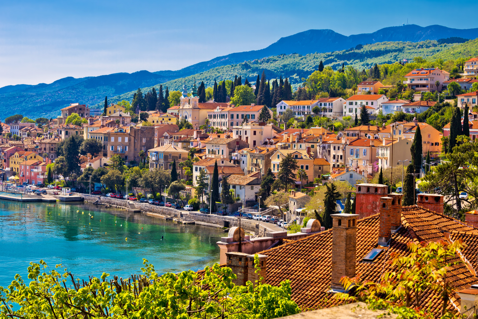 vue volosko opatija croatie