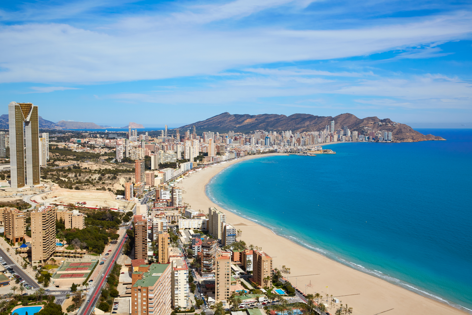 benidorm espagne vue aerienne