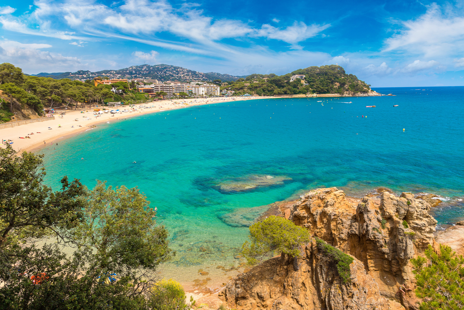 lloret de mar zomer, costa brava, spanje