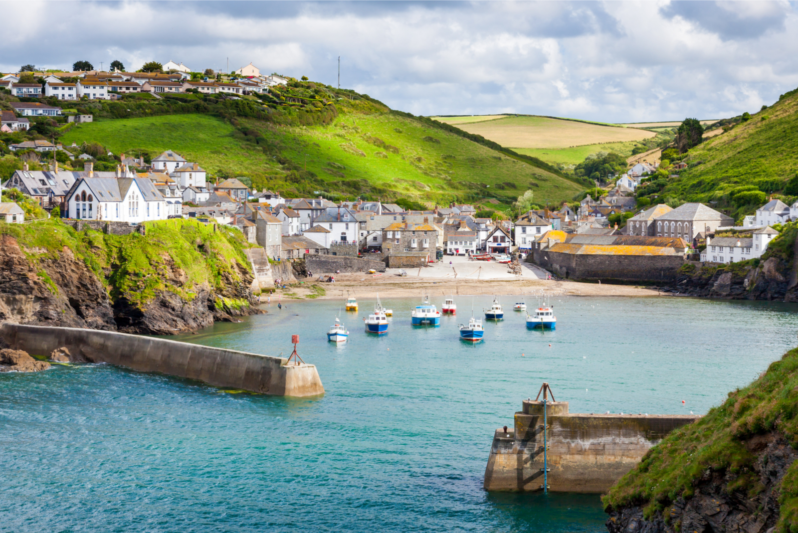 port isaac in cornwall, engeland