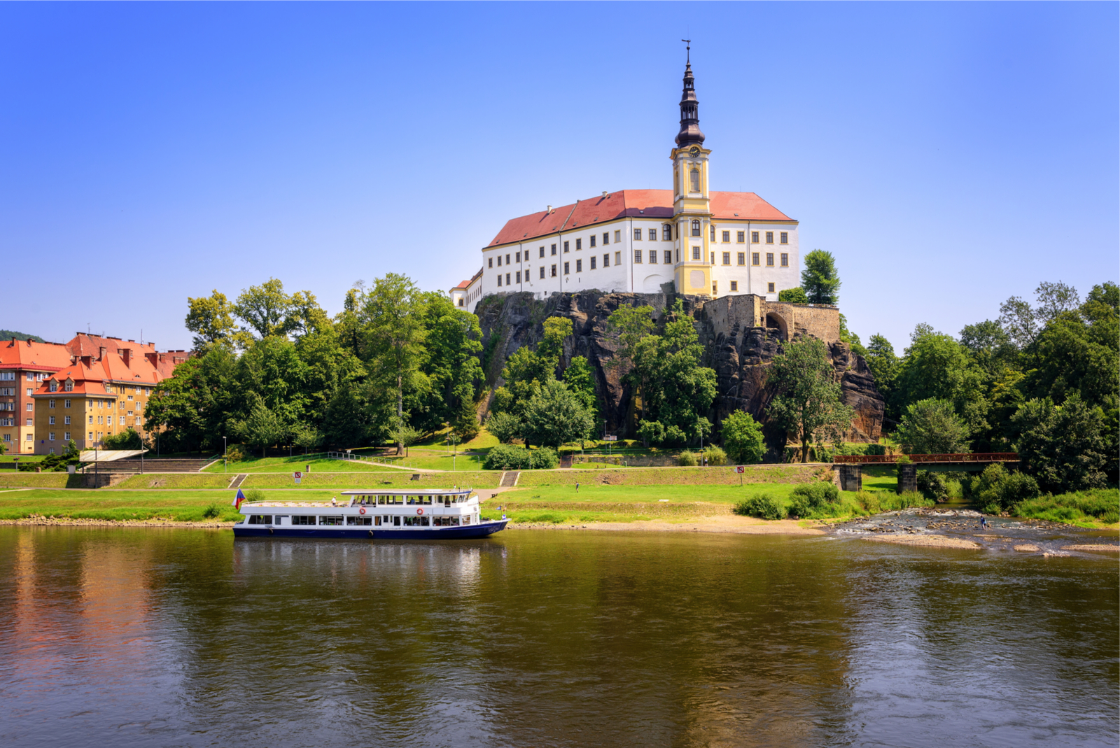 Tetschen kasteel, Decin, Tsjechië