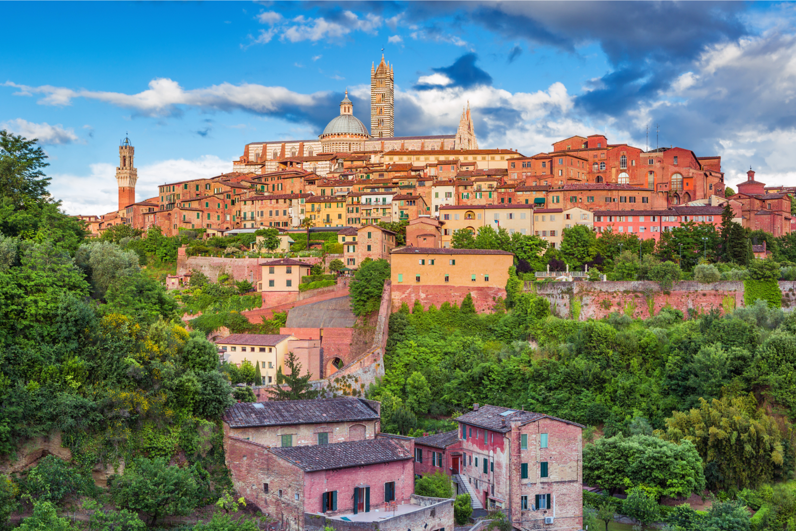 zicht op siena italie