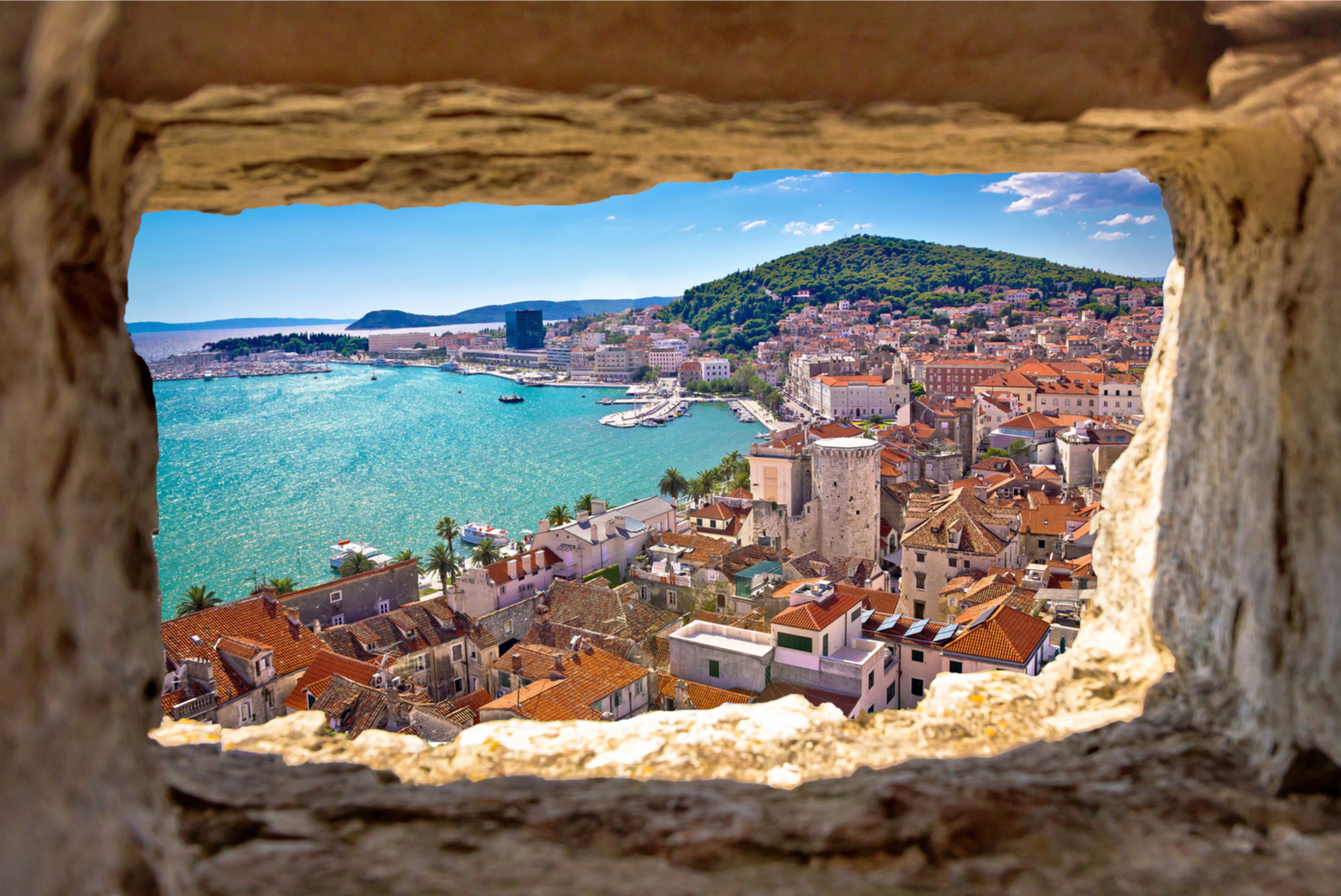 uitzicht split dalmatie kroatie