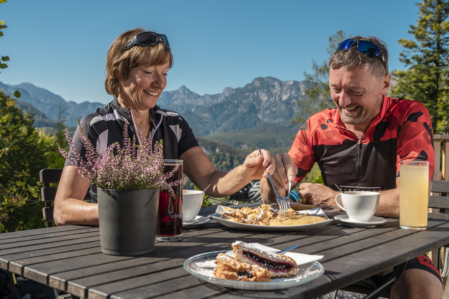 salzkammergut radweg met kaiserschmarren