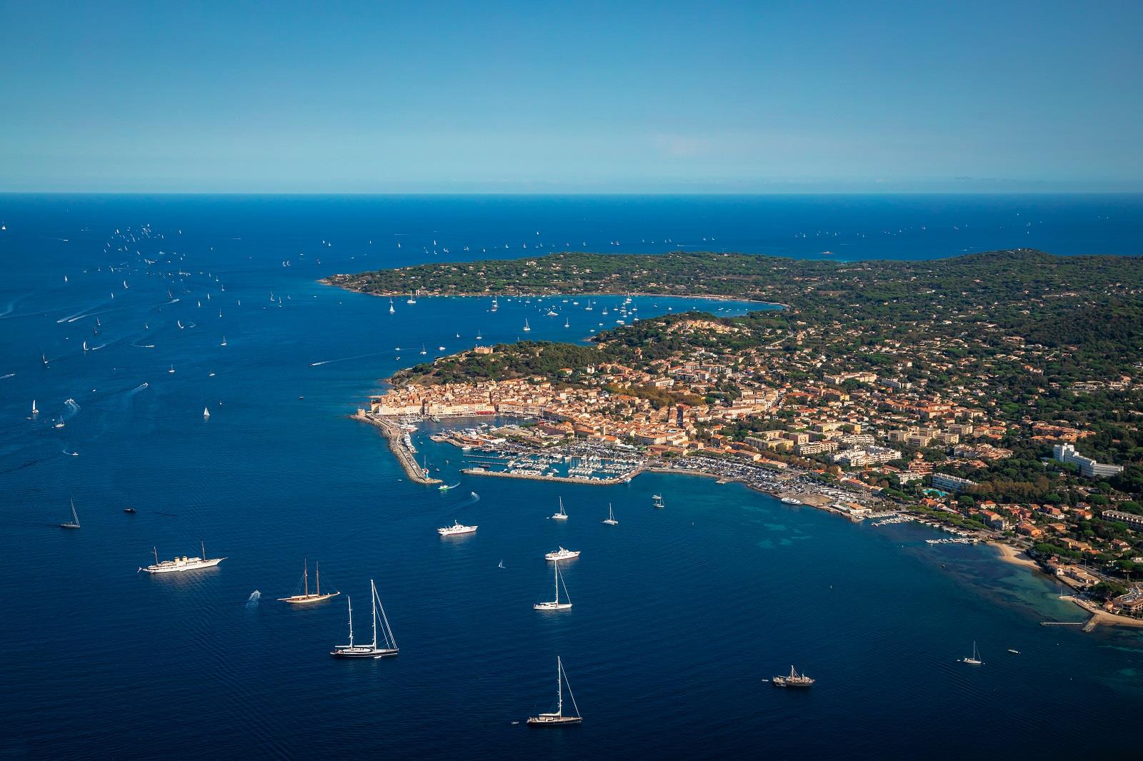 saint tropez aerial view