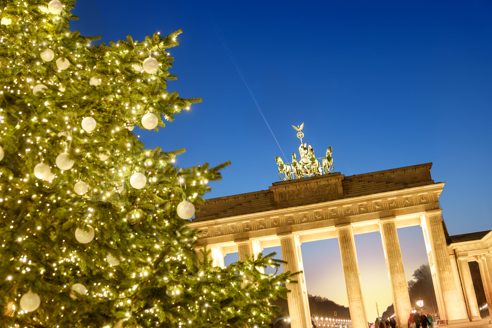 brandenburger tor kerstboom berlijn