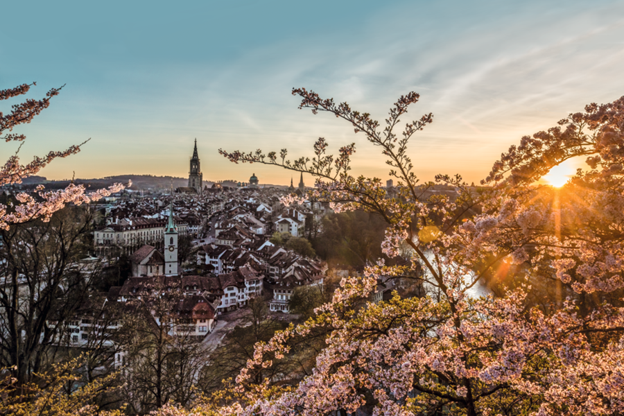 lente panorama bern zwitserland