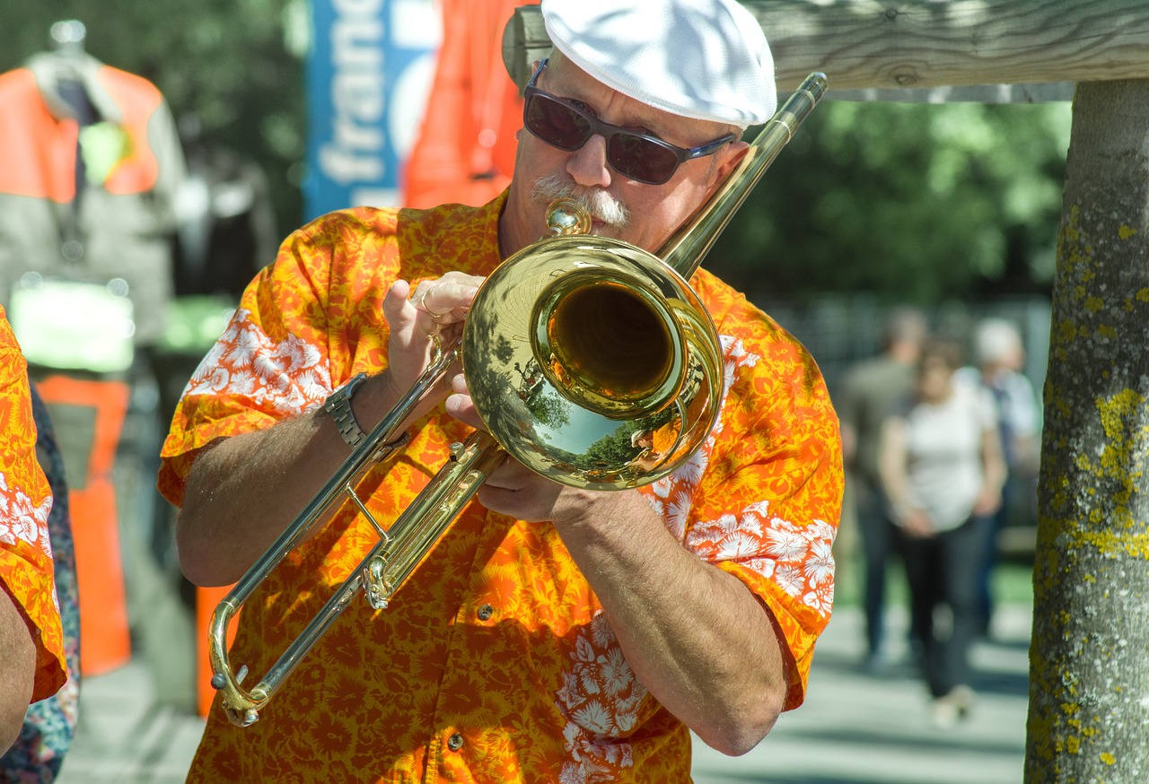 saxofonist in zomer