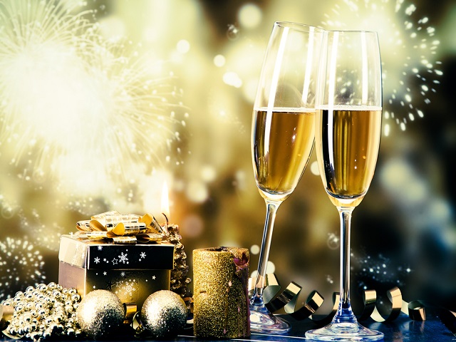 Nieuwjaar champagne