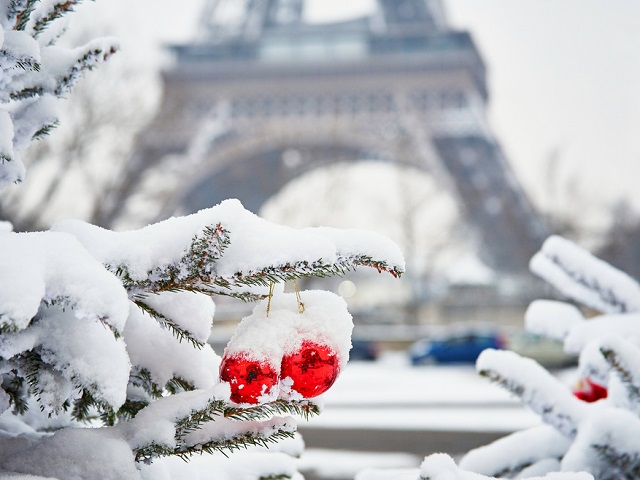 Parijs Frankrijk kerst