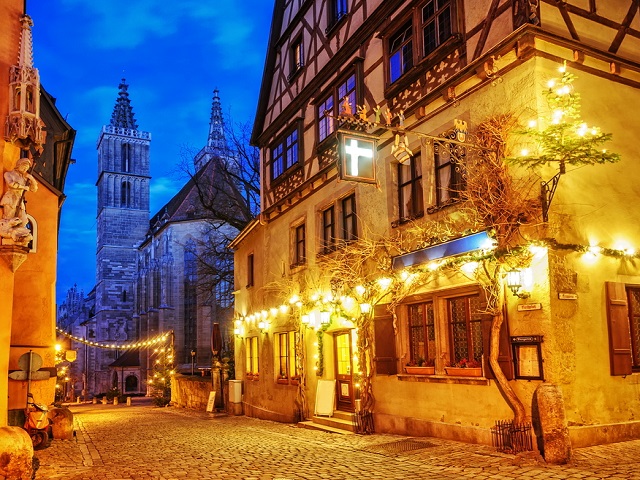 Rothenburg ob der Tauber Duitsland Elzas Kerst